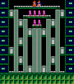 Thumbnail for a map of Phase 061 for the NES game Wrecking Crew.