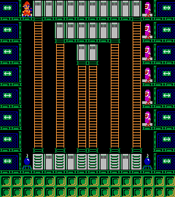 Thumbnail for a map of Phase 064 for the NES game Wrecking Crew.