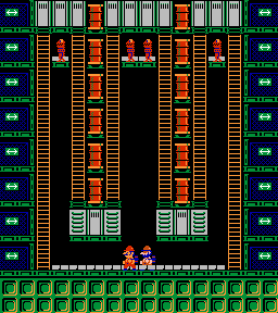 Thumbnail for a map of Phase 068 for the NES game Wrecking Crew.