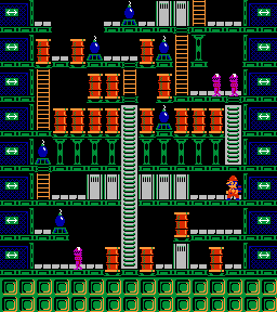 Thumbnail for a map of Phase 069 for the NES game Wrecking Crew.