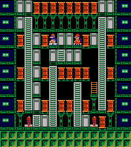 Thumbnail for a map of Phase 070 for the NES game Wrecking Crew.