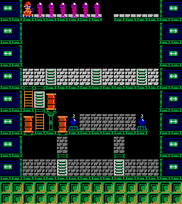Thumbnail for a map of Phase 071 for the NES game Wrecking Crew.