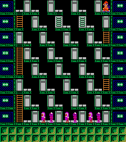 Thumbnail for a map of Phase 074 for the NES game Wrecking Crew.
