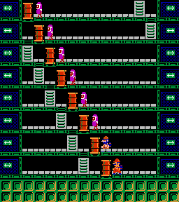 Thumbnail for a map of Phase 077 for the NES game Wrecking Crew.