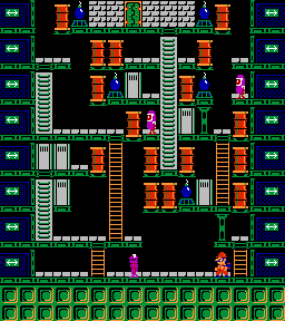 Thumbnail for a map of Phase 082 for the NES game Wrecking Crew.