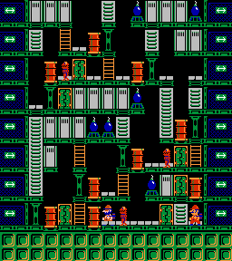 Thumbnail for a map of Phase 083 for the NES game Wrecking Crew.