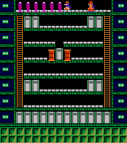 Thumbnail for a map of Phase 087 for the NES game Wrecking Crew.