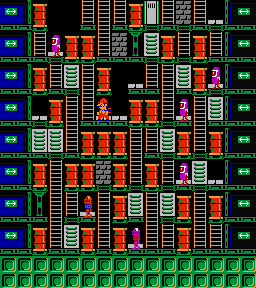Thumbnail for a map of Phase 089 for the NES game Wrecking Crew.