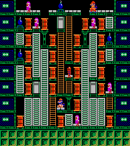 Thumbnail for a map of Phase 090 for the NES game Wrecking Crew.