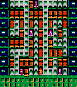 Thumbnail for a map of Phase 093 for the NES game Wrecking Crew.