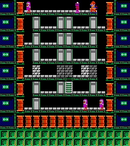 Thumbnail for a map of Phase 095 for the NES game Wrecking Crew.