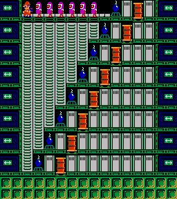 Thumbnail for a map of Phase 100 for the NES game Wrecking Crew.