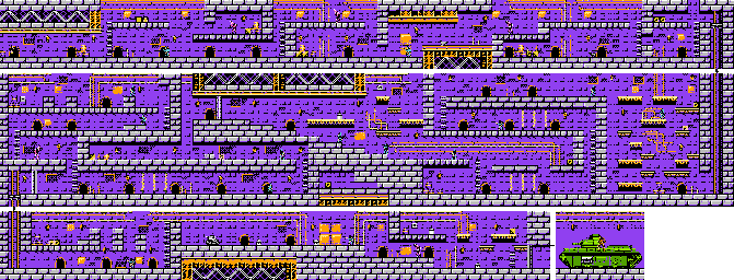 Thumbnail for a map of Level 3: Germany Area 3 for the NES game The Young Indiana Jones Chronicles.