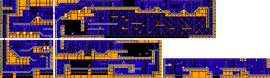 Thumbnail for a map of Level 3: Germany Area 4 for the NES game The Young Indiana Jones Chronicles.