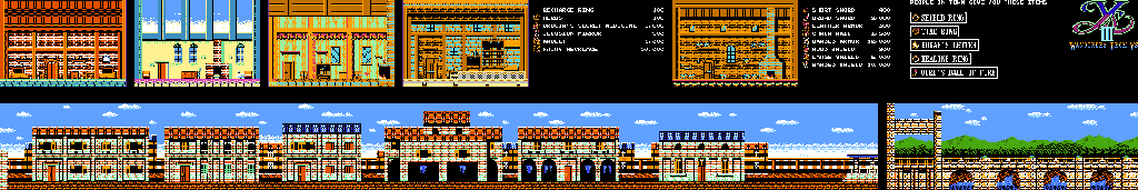 Thumbnail for a map of Town Of Redmont for the NES game Ys III: Wanderers From Ys.
