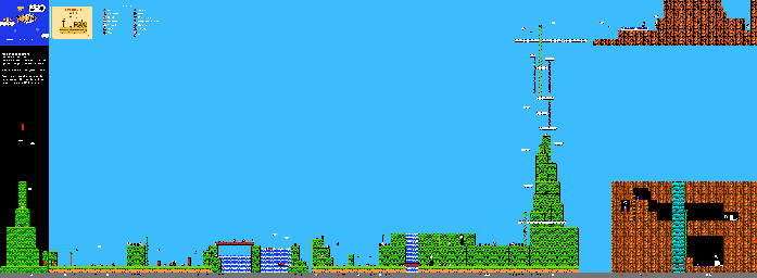 Thumbnail for a map of Chapter 1 Area 1 for the NES game Yume Koujou Doki Doki Panic.