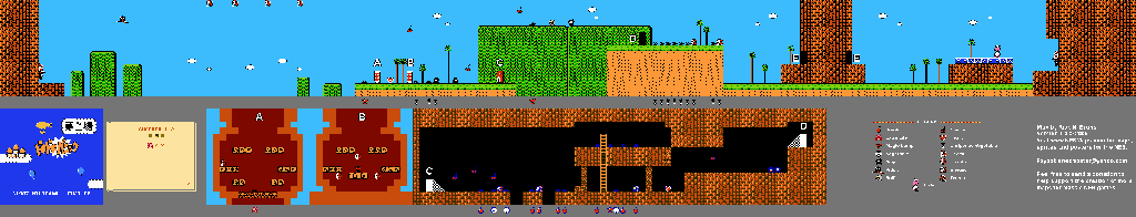 Thumbnail for a map of Chapter 1 Area 2 for the NES game Yume Koujou Doki Doki Panic.