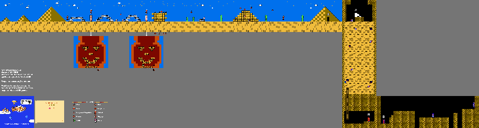 Thumbnail for a map of Chapter 2 Area 1 for the NES game Yume Koujou Doki Doki Panic.