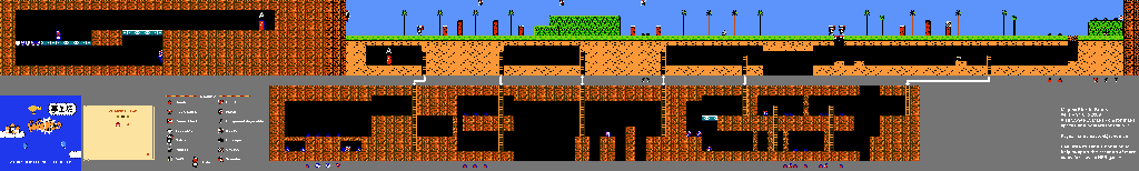 Thumbnail for a map of Chapter 3 Area 2 for the NES game Yume Koujou Doki Doki Panic.