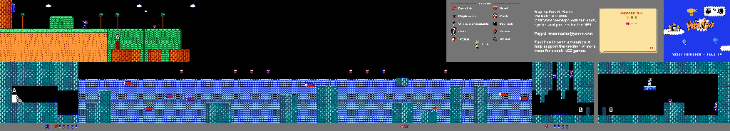 Thumbnail for a map of Chapter 5 Area 1 for the NES game Yume Koujou Doki Doki Panic.