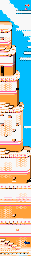 Thumbnail for a map of Stage 3 for the NES game Yume Penguin Monogatari.