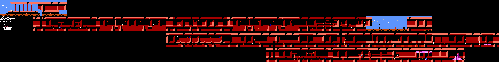 Thumbnail for a map of Island Palace for the NES game Zelda II: The Adventure Of Link.