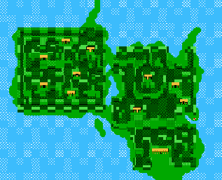 Thumbnail for a map of Chapter 3 Monkey Maze for the NES game Zoda's Revenge: StarTropics II.