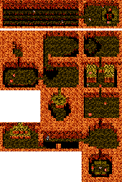 Thumbnail for a map of Chapter 5 Abandoned Mine (1) for the NES game Zoda's Revenge: StarTropics II.