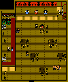 Thumbnail for a map of Chapter 5 Silver Dollar Saloon for the NES game Zoda's Revenge: StarTropics II.
