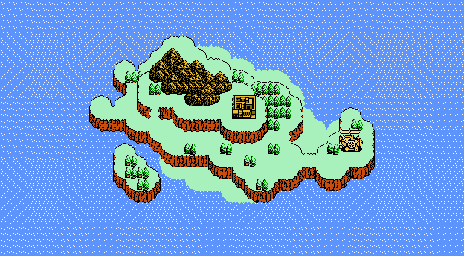 Thumbnail for a map of Chapter 6 Island (2) for the NES game Zoda's Revenge: StarTropics II.