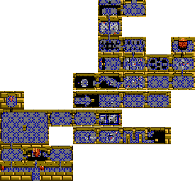 Thumbnail for a map of Chapter 7 Mansion for the NES game Zoda's Revenge: StarTropics II.