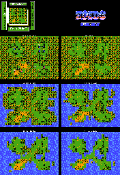 Thumbnail for a map of 4: The 4 Corners In The Mountains for the NES game Zoids: Mokushiroku.