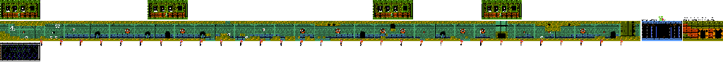 Thumbnail for a map of Stage 2 (Left): Old Underpass for the NES game Zombie Hunter.