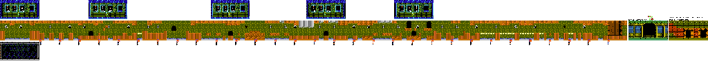 Thumbnail for a map of Stage 4 (Left): Underground Stream for the NES game Zombie Hunter.