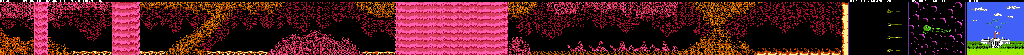Thumbnail for a map of Round 4: The Underground Caverns Of The North Central U.S. for the NES game Zombie Nation.