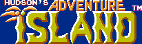 Title screen for the NES game Adventure Island.