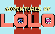 Title screen for the NES game Adventures Of Lolo III.