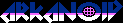 Title screen for the NES game Arkanoid.