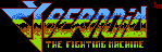Title screen for the NES game Cybernoid: The Fighting Machine.