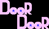 Title screen for the NES game Door Door.