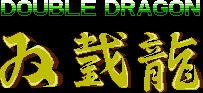 Title screen for the NES game Double Dragon.