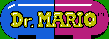 Title screen for the NES game Dr. Mario.