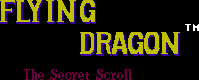Title screen for the NES game Flying Dragon: The Secret Scroll.