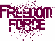 Title screen for the NES game Freedom Force.