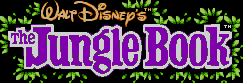 Title screen for the NES game The Jungle Book.
