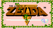 Title screen for the NES game The Legend Of Zelda.