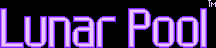 Title screen for the NES game Lunar Pool.