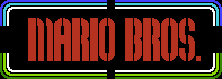 Title screen for the NES game Mario Bros..