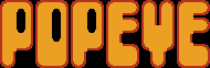 Title screen for the NES game Popeye.