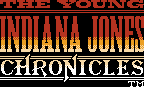 Title screen for the NES game The Young Indiana Jones Chronicles.